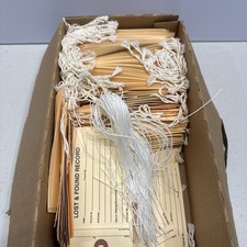 250 LOST AND FOUND MANILLA 5 5/8" STRUNG TAGS FOR HOTEL SCHOOLS OR BUSINESS