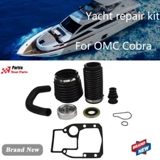 Bellows Boot Transom Repair Kit Gimbal Bearing Exhaust Bellow For OMC Cobra US