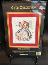 1994 Dimensions Gold Collection Angel of Elegance 14"x16" Angel #8463