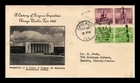 DR JIM STAMPS US COVER CENTURY OF PROGRESS CHICAGO FDC COMBO SCOTT 728 729
