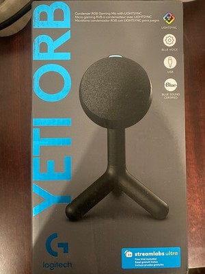 Logitech G Yeti Orb RGB Gaming, Streaming Mic with LIGHTSYNC *New Sealed Box*