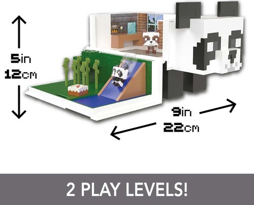 Mattel Minecraft Toys Panda Playhouse Playset Mob Head Minis, Kids Gift Set - Picture 23 of 24