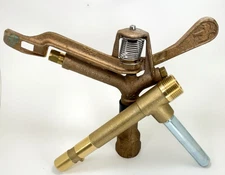 SMALL BASEBALL  FIELD SPECIAL NEW RAIN BIRD #70 1"  BRASS SPRINKLER W/ #44 KEY