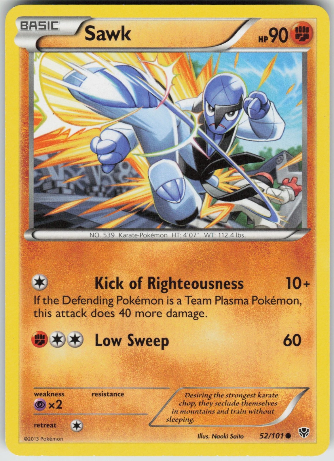 Sawk Plasma Blast [PLB - 52/101] Pokemon LP