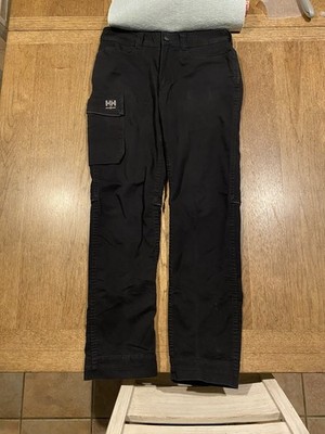 HH Helly Hansen Workwear Mens Black Manchester Service Cargo Pants Size 34x32