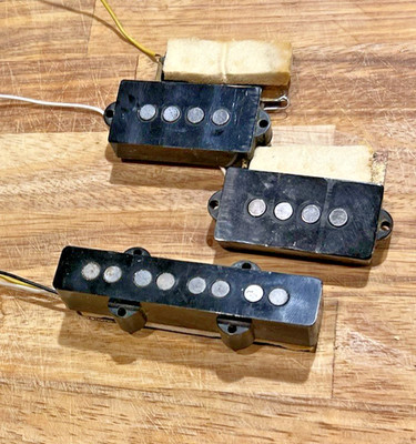 1987 Fender Japan Jazz Bass Special Pickups Precision Jazz 1/4 Pound Large Poles