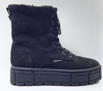 Bench TEX Black Winter Boots Fur Lined Men s EU 42 Zip Lace Up
