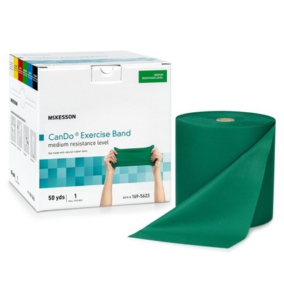 McKesson CanDo Exercise Resistance Band Green Medium Resistance 5'' x 50 Yd. 1
