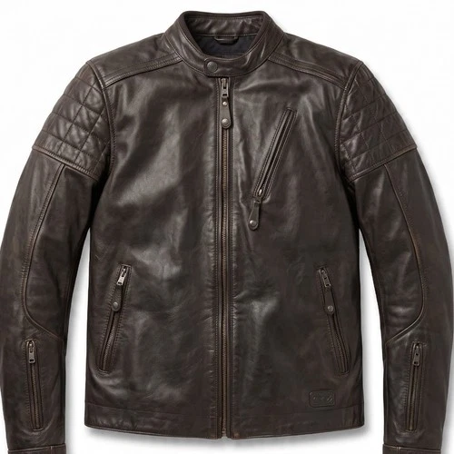 Roland Sands Black Buffalo Leather Moto Jacket Jagger W/Armor Knox Pads Vented S video thumbnail