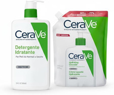 Cerave Kit Con Detergente Idratante per Viso E Corpo, per Pelli Da Normali a Sec