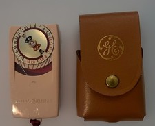 Vintage General Electric Mascot Exposure Meter Type PR-35 GE USA w/Leather Case