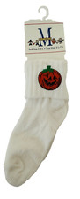 VTG NOS HTF McCubbin Hosiery Unisex Toddler Embroidered Halloween Socks USA Made