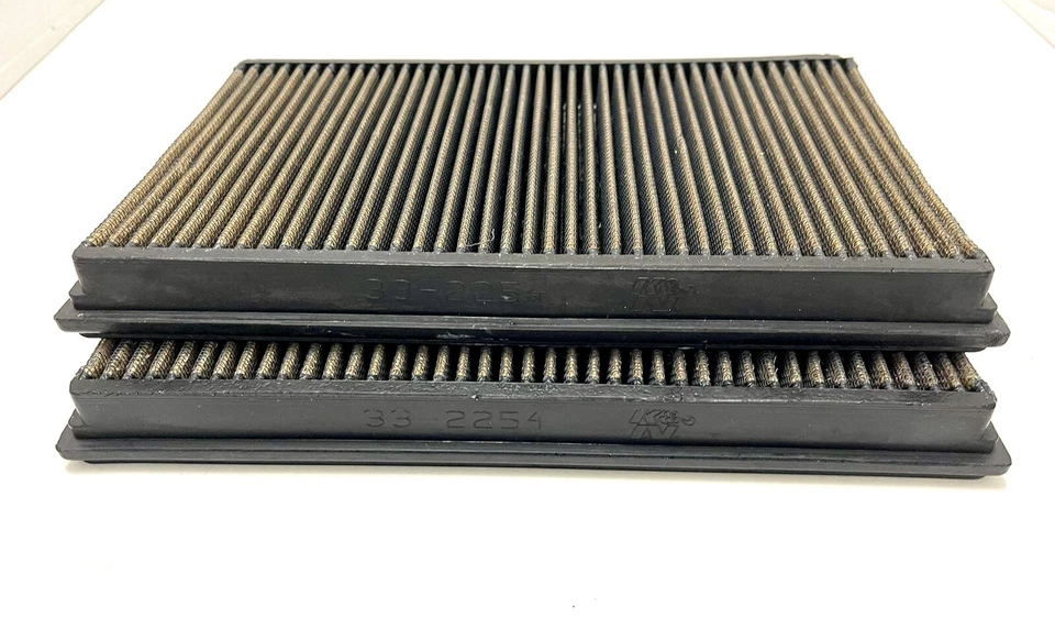 🐝Juego de 2 filtros de aire de alto flujo BMW 03-08 740i 750iL 760i 760Li K&N 33-2254 Foto 4 de 4