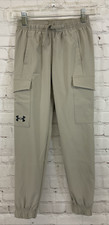 Under Armour 1377360 Boy's Pennant Woven Cargo Pants Khaki YXS Extra Small