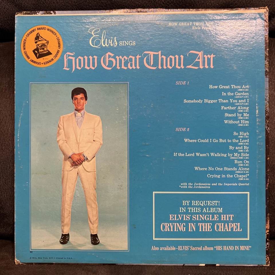 Lot 6x LPs ELVIS PRESLEY LSP-3758 HOW GREAT THOU Art- Wayne Newton Live God Rock Foto 3 de 4