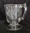 EAPG Campbell-Jones and Co."Pansy-Moss Rose" Footed Creamer 1870's (UV Reactive) — photo 2