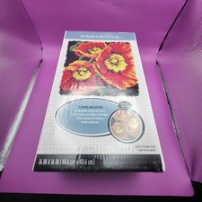 Dimensions  Latch Hook Rug Kit  POPPIES Flower Design  Crafts Project  NEW