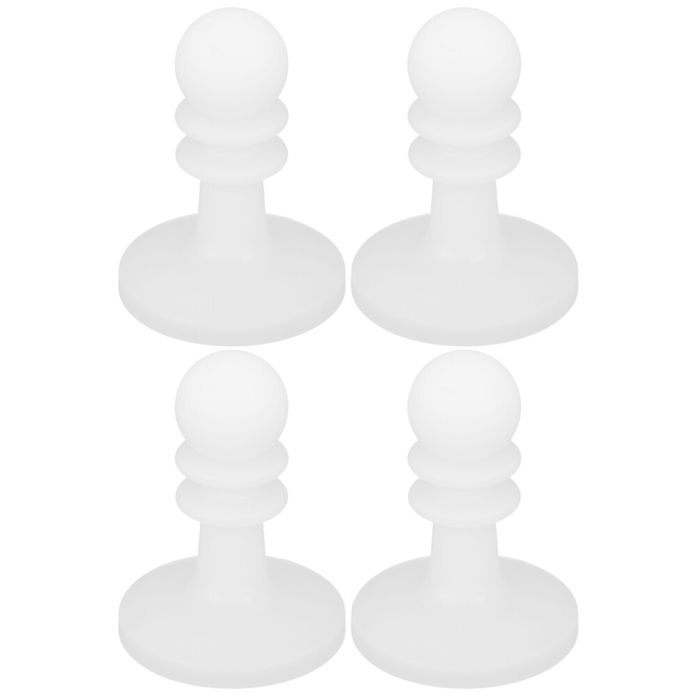 HELEVIA 4er Set Blitzschutz-Kappen Für Zeltstangen - Sandfarben Für Camping & Outdoor