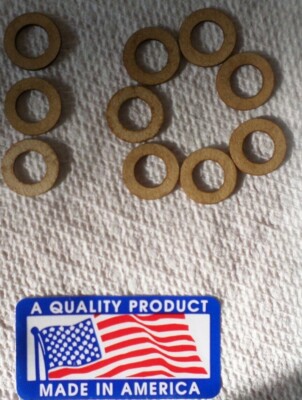 10pcs Lawn Mower Float Bowl Nut Gasket Fits Many Briggs Carb 5/16 Jet Screw USA 