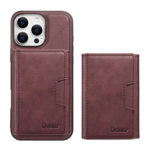 Cartera Magnética Desmontable De Lujo Flip Cover Funda De Cuero Para Móvil iPhone - Imagen 17 de 19