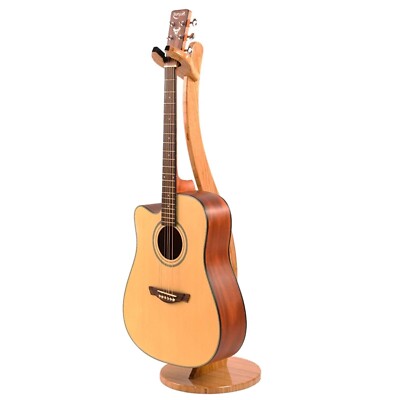 Miwayer Guitar Stand-Handcrafted from Real Bamboo, Solid Bamboo Floor Stands ...