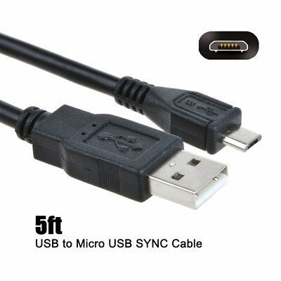 5ft USB Charging Data Cable Cord for Canon PowerShot Camera G7X Mark II G7X MK2