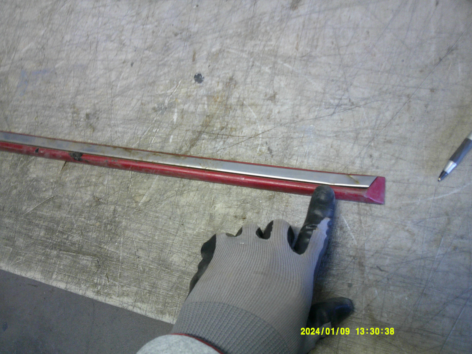 Passenger Door Moulding Red Chrysler Maserati TC 89 90 91 #