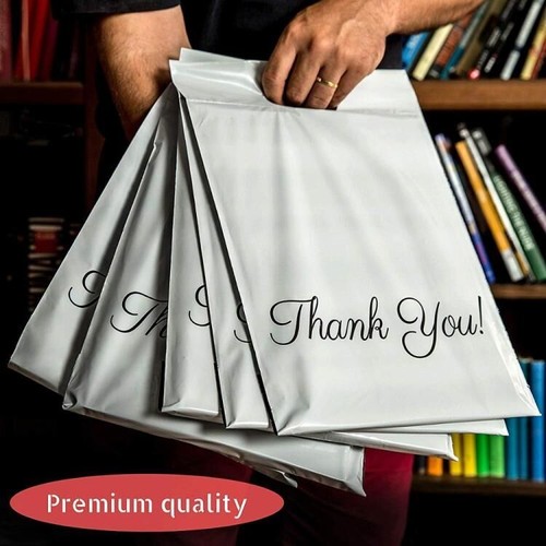 Mailing Bags Handle Mailer Bag Shipping Postal Poly Envelope Printed Thank You - Picture 2 of 13
