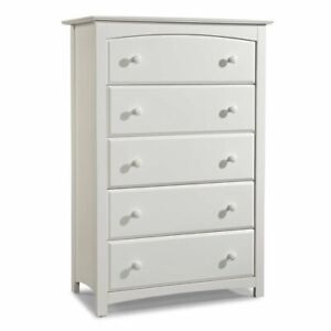 Stork Craft Kenton 5 Drawer Universal Dresser In White 56927090242