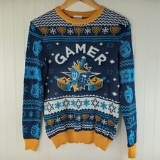 Boys Hanukkah Gamer Sweater By Well Worn Holiday Sweater NEW