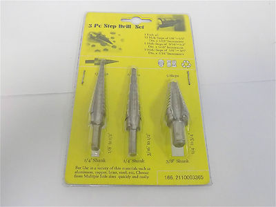 Nuline 1/8, 3/16, 1/4 to 3/4, (2) 1/2'' HSS  Drill Bit Set QTY 2 08371999