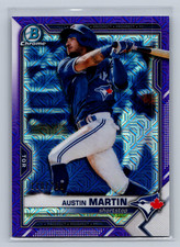 2021 Bowman #BCP-245 Austin Martin Prospect Purple Mega Box Mojo Refractor /250
