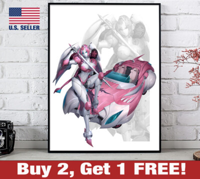 Transformers G1 Arcee Poster 18'' x 24'' Print Retro 80s Anime Wall Art Sexy 4