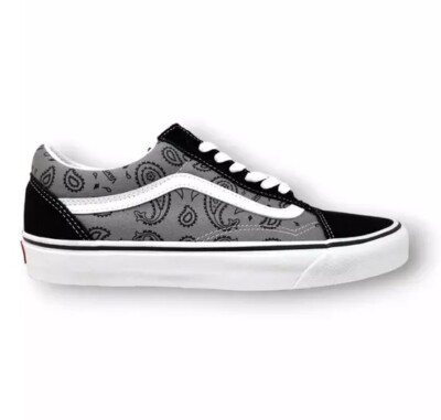 VANS Old Skool VR3 Paisley Grey/True White Men's Size 12 Skate