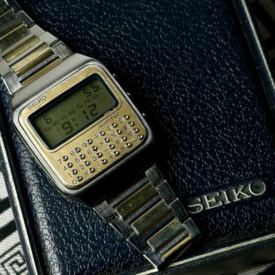 Vintage Calculator Seiko C153 Calculator Watch Sold At Auction
