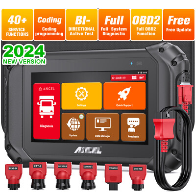 2026 ANCEL V5 HD 24V LKW OBD2 Scanner All System Diagnosegerät DPF ECU Coding