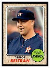2017 Topps Heritage  #119 Carlos Beltran