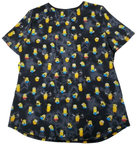 Top scrub donna Minion 3 tasche performance elasticizzato taglia media nuovo con etichetta - Foto 2 di 8