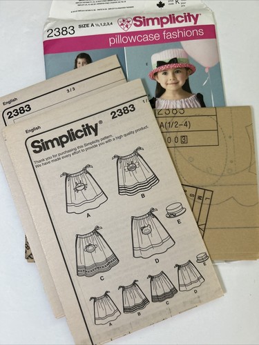 6 UNCUT Simplicity Patterns: Disney & Pillowcase Dresses, Tutus Baby Toddler - Picture 9 of 12