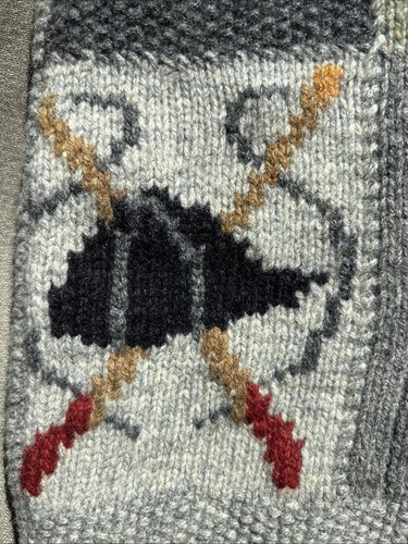 Ralph Lauren Patchwork Horseshoe Duck Hunting Sweater Vest Size M - Picture 7 of 9