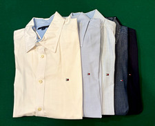 Tommy Hilfiger Men’s Medium Lot of 5 Oxford Casual Dress Long Sleeve shirts EUC