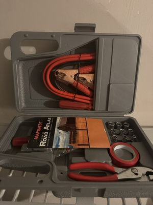 #ad Roadside Emergency Car Kit with Jumper Cables $45.00
