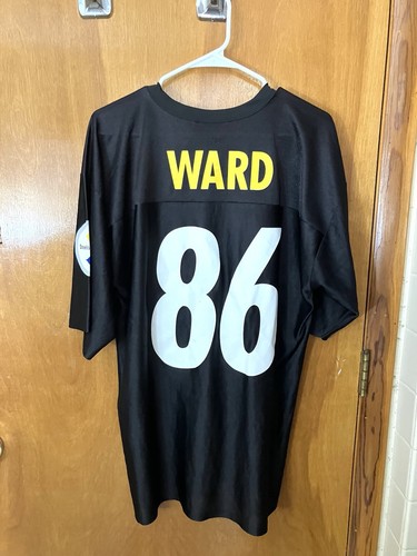NFL Player Pittsburgh Steelers Hines Ward #86 Men’s L Black Jersey - Picture 7 of 8