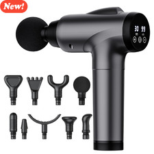 Massage Gun Deep Tissue, Handheld Electric Muscle Massager, High Intensity