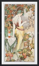 Peelable Wall Poster Alphonse Mucha Bisquit Cognac 1899 576x966mm