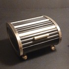 Vintage Art Deco bakelight Black/chrome Park Sherman Rolltop cigarette case