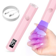 UV Nail Light Handheld UV Light for Nails 3W Portable Led Lamp with 2 Timer Sett