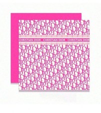 10 Pcs Designer  Dior style  Wrap For Bouquets And wrapping gifts pink &white 