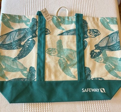 Earthwise Safeway LARGE Tote Shopping Bag Ocean TURTLES California Exclusive!  