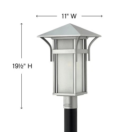 Hinkley Lighting 2571 Harbor 1 Light 19.5" Tall Post Light - Silver - Picture 4 of 10